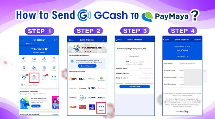 How to Send GCash to PayMaya?