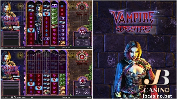 You can start playing Vampire slot machines in as little as five minutes. To get there, all you have to do is register for an account at a gambling site like JB Casino or Sugarplay, make a deposit and click on the shiny SLOTS button.